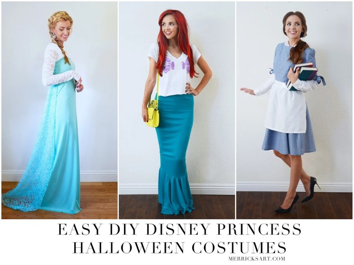 Last minute diy disney princess costumes