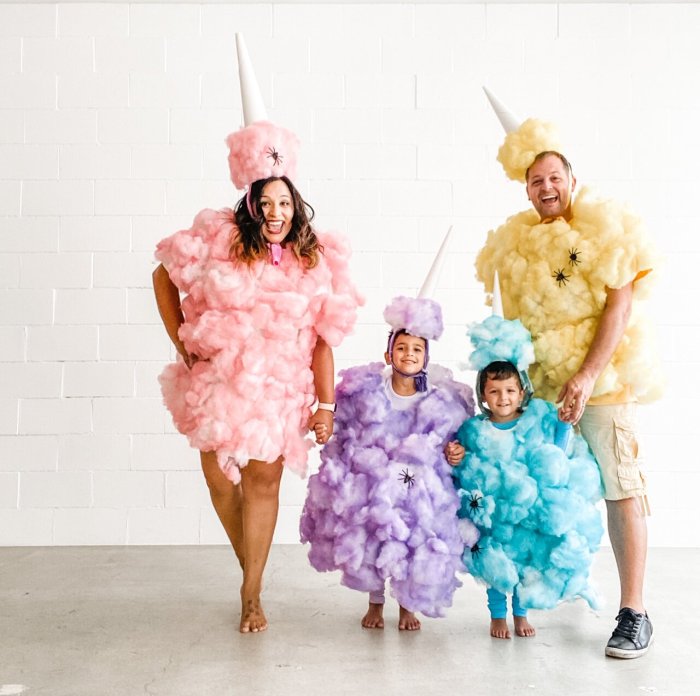 Cotton candy costume diy