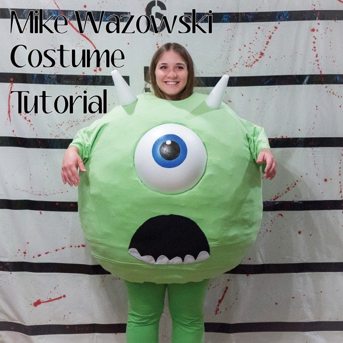 Diy mike wazowski costume